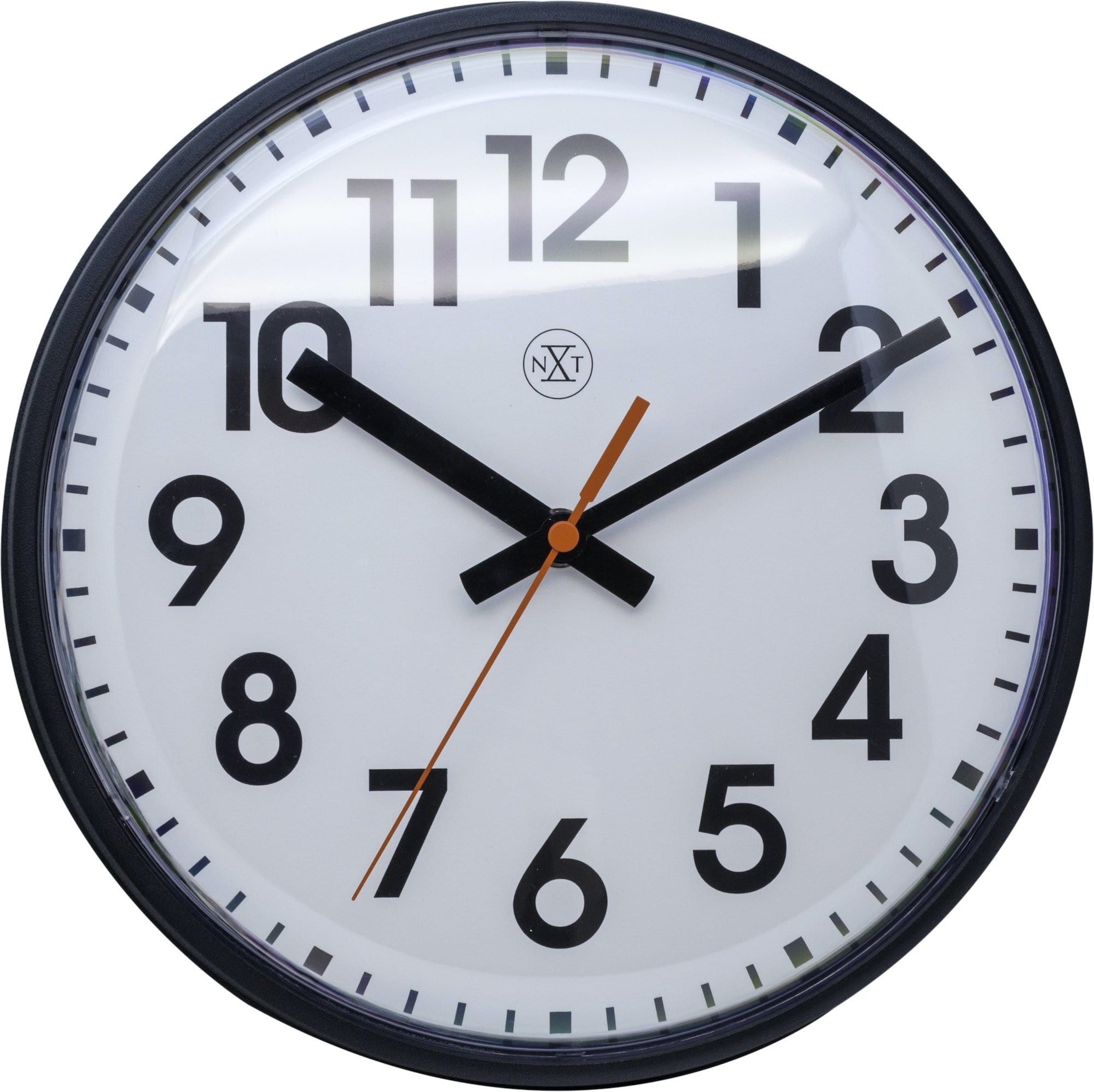 NeXtime Clocks wall clock, 26cm plastic clock with a modern design featuring the name 'Peter' on the face.